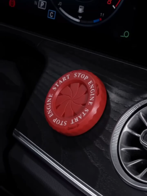 Rotary One-Key Start Ignition Button Cover Chrome-Illuminated Stylish Protective Ring Personalized Car Modification Universal Auto Interior Decor Car Accessories#fyp #foryou #goodthing #tiktokshop