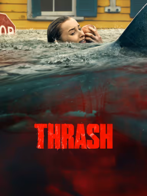 A pregnant woman was about to give birth in the flood, surrounded by sharks.#TikTokScenesRentFreeContest #MovieRecap #SharkAttack