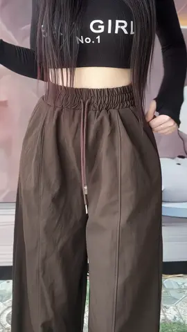 Quần Kaki Ống Rộng Unisex Form Suông Cạp Chun Dây Rút Nam Nữ Hot Trend #quankaki #quanongrong #thoitrangnu #hottrend #xuhuong 