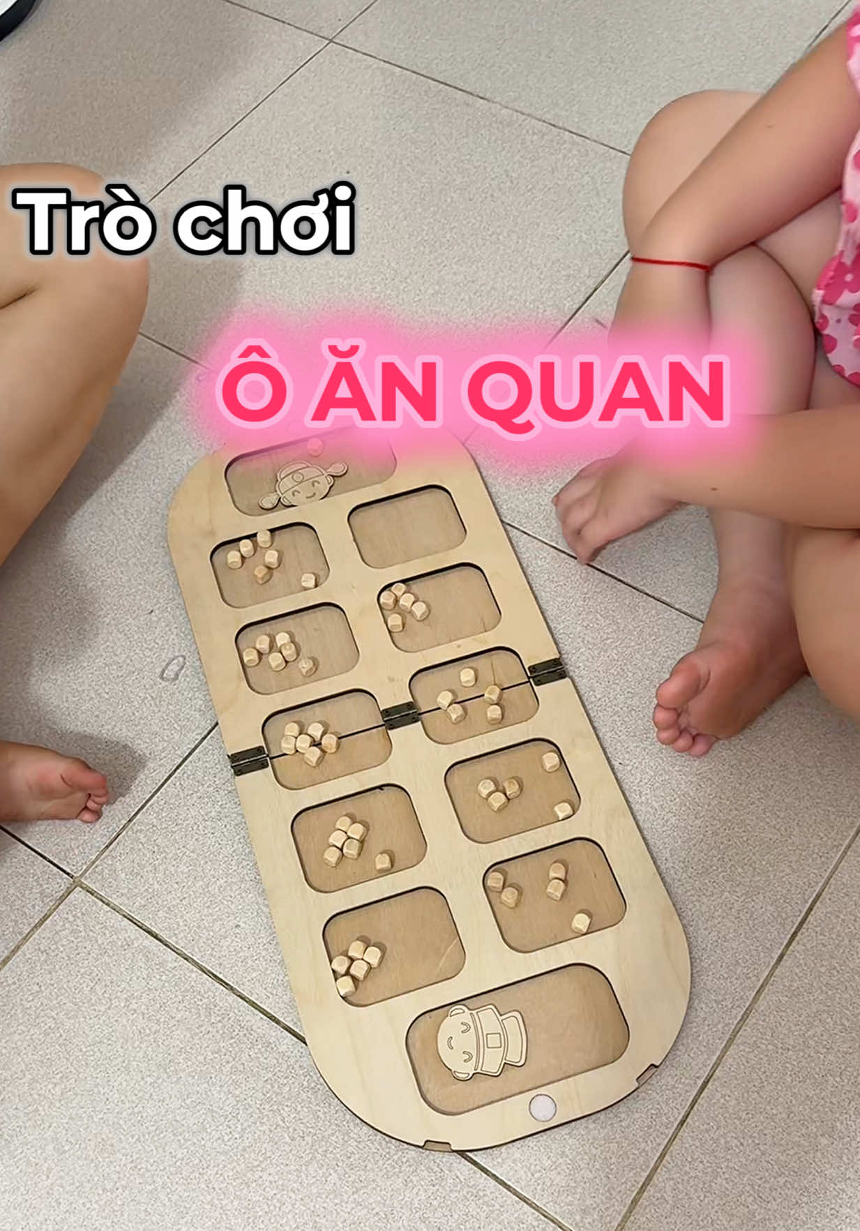 Trò chơi ô ăn quan #xuhuong #trochoi #trochoichobe #oanquan #review 