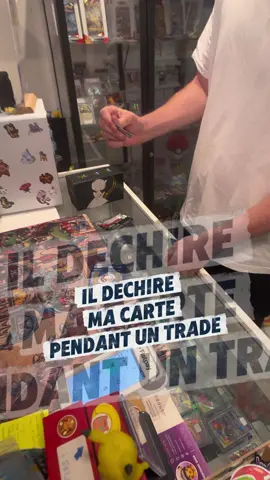 Il déchire ma carte Pokémon pendant le trade 😱🤯 trouve-moi au @Belgium TCG Event le 20-21 juin #pokemon #cartepokemon #tcg #achatrevente #pokemontiktok 