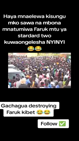 Listen to Gachagua destroying Faruk kibet today in kakamega 😂#kenyantiktok🇰🇪 