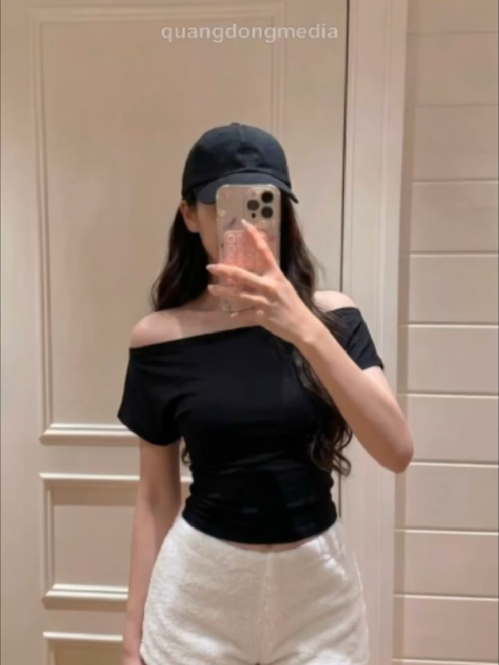 Áo trễ vai cộc tay HAVATA thắt eo tôn dáng basic #thoitrangnu #outfit #xh