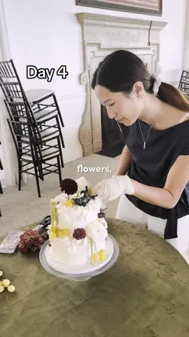 Day 4/4: Wedding Day 💍 And since most of you already knew who it was for…I can finally reveal it hehe 🤭 Congratulations @SIMJI & Kai 💖 Thank you so much for trusting me to make the cake for your special day 🥹