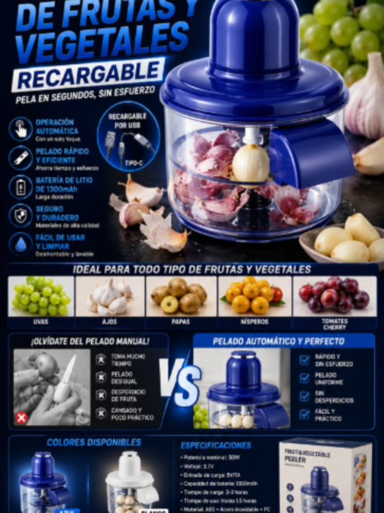 🍎🔪 PELADOR DE FRUTAS BLANCO Y AZUL 🔪🍎 ✨ Haz que preparar tus frutas y verduras sea más rápido, fácil y seguro. Su diseño ergonómico y cuchilla afilada te permite pelar con precisión y comodidad en segundos. ✅ Práctico y fácil de usar ✅ Diseño cómodo y resistente ✅ Ideal para frutas y verduras ✅ Ahorra tiempo en la cocina 📍 IMPORT ONNY 🏢 Galería Hermanos Guisado – Tienda 338 📌 Jr. Huallaga 547, Lima 📲 WhatsApp: 982 526 675 🔥 ¡Un accesorio imprescindible para tu cocina! 🔥 #PeladorDeFrutas #UtensiliosDeCocina #CocinaInteligente #KitchenHacks #CocinaFacil #Hogar #ProductosVirales #TikTokShop #ParaTi #FYP #Viral #Tendencia #Organizacion #CocinaModerna #GadgetsDeCocina #LimaPeru #Peru #ImportOnny #Parati #TikTokViral #Trending #Ofertas #MustHave #KitchenTools 🍎🔪✨🔥💯📦