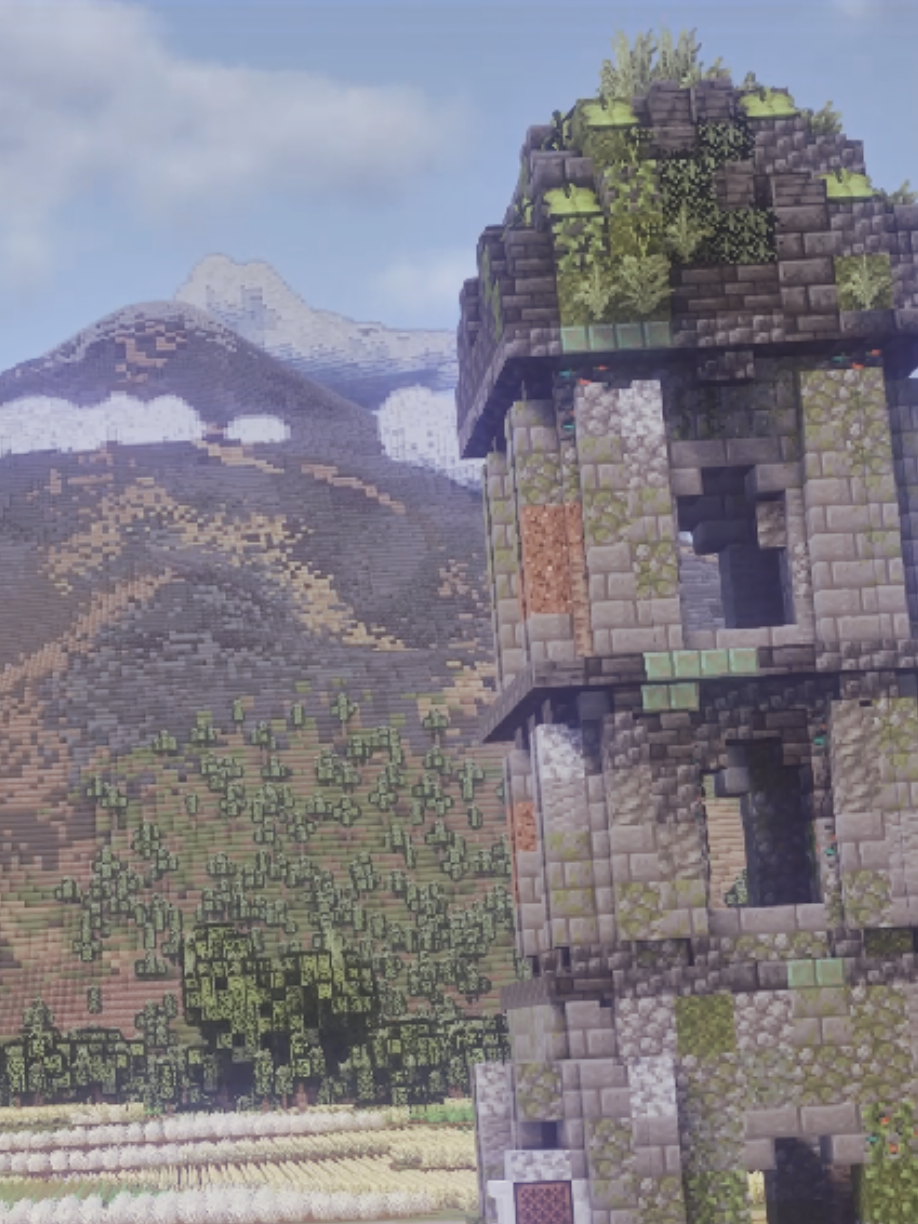 Mt. Mayon ft. Cagsawa Ruins - FREE WORLD DOWNLOAD ON MY PROFILE #minecraftbuilding #fyp #Minecraft 