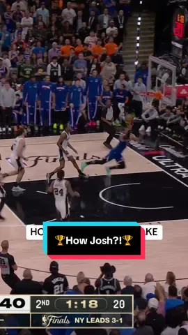 🏆Josh made this falling down 🫨🏆 #NBA #NBAFinals #basketball #JoshHart #Knicks 