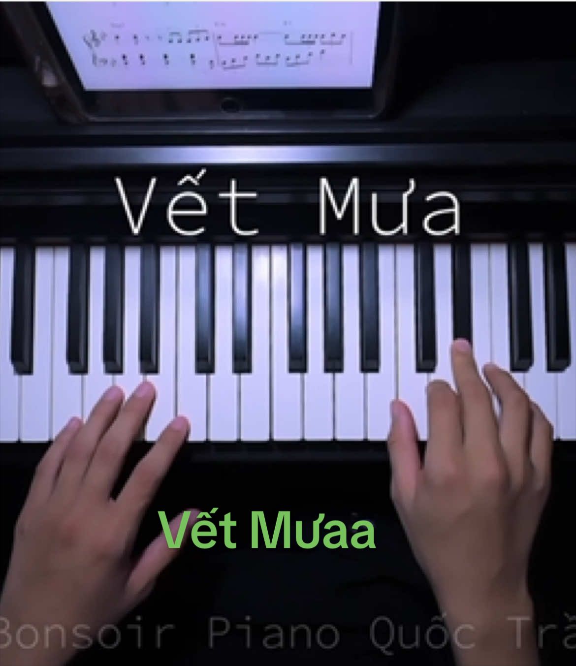 Vết Mưa - Vũ Cát Tường. Cover piano Bonsoir Piano Quốc Trần #xuhuong #vetmua #pianocover #vucattuong #piano 