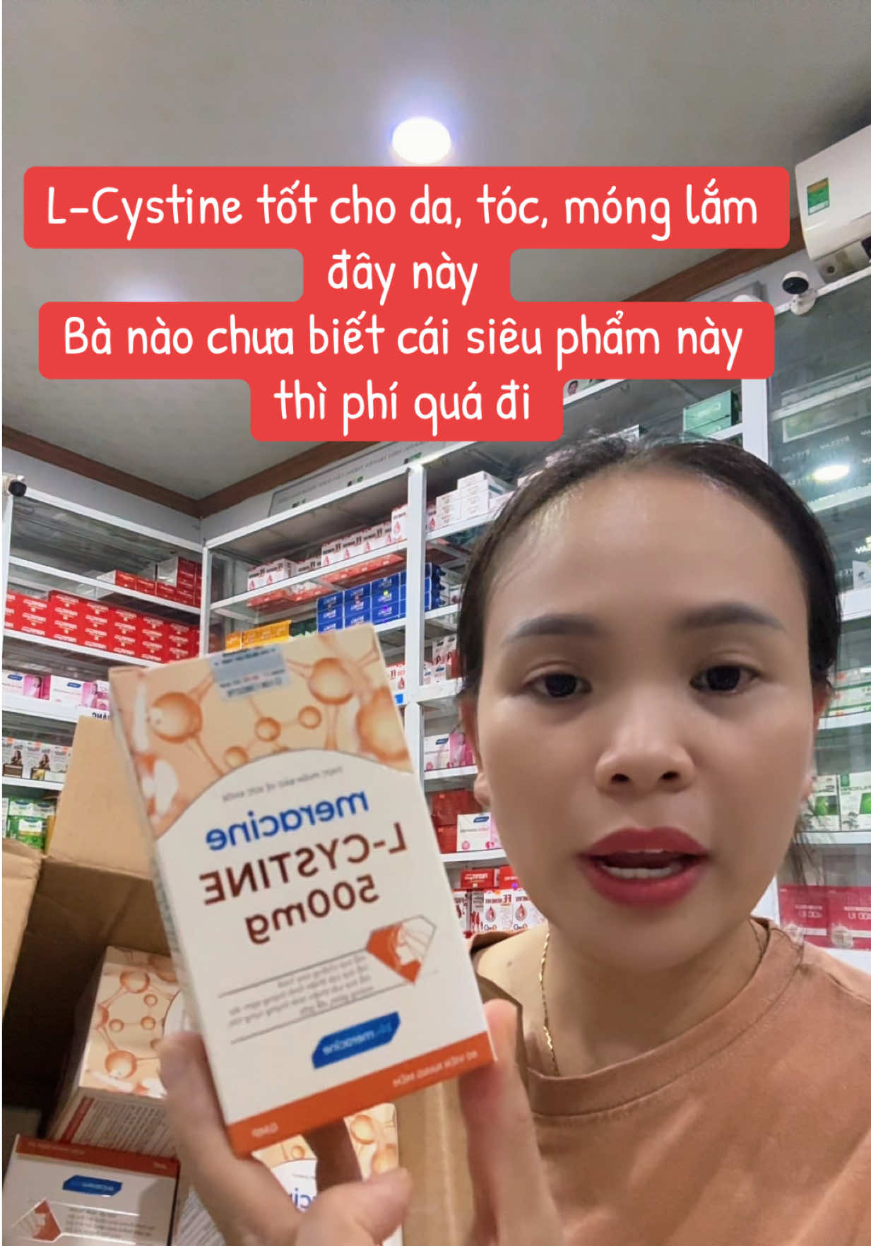 Viên uống Lcystine 500mg Meracine #lcystine #meracine #lamdep #rungtoc #dakho 