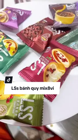 LsS Bánh quy bơ sữa thơm ngon mix 8vi..#xh#anvat#banhquysocola #banhquylss #trending 