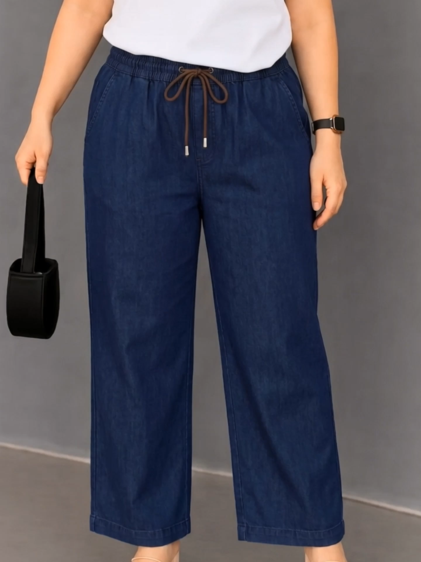 🌸 Relaxed fit that flatters your shape beautifully 🎁 Tap the cart now and unlock exclusive discounts waiting for you! #womenoutfit #longpants #forwomen #denimpants #tiktokshop