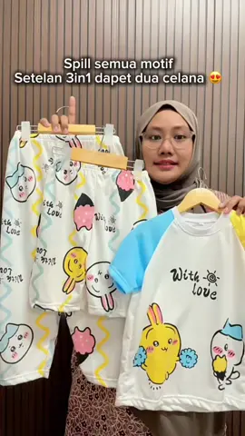 Setelan anak dapet dua celana bunnn 😍🫶🏻🫶🏻 #setelananak #setelananakmurah #setelanhariananak #fyp #setelananakviral 