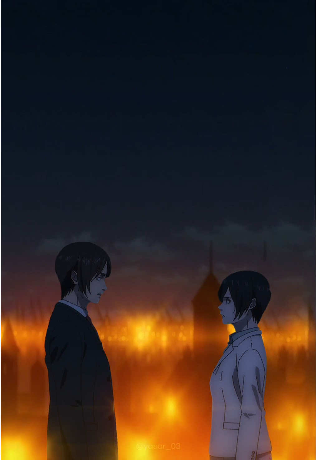 Belli miydi zaten kacısından Eremika, Eren Yeager ve Mikasa Ackerman arasındaki ilişkiyi anlatmak için kullanılan ship adıdır. (Eren + Mikasa = Eremika. İnsanlık yine iki karakterin adını blenderdan geçirip yeni bir kelime üretmiş.) Spoilersız anlatırsak: * Çocukluklarından beri birbirlerine çok bağlılar. * Mikasa, Eren’i her zaman korumaya çalışır. * Eren ise Mikasa’nın hayatındaki en önemli insanlardan biridir. * İlişkileri dostluk, aile bağı, sadakat ve duygusal yakınlık arasında karmaşık bir yerde durur. * Seri boyunca aralarındaki bağ hikâyenin en önemli duygusal unsurlarından biridir. #kesfet #AttackOnTitan #erenjaeger #eremika #mikasaackerman 
