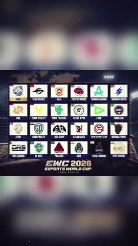#capcut danh sách 24 đội của 13 nước tại ewc 2026 free fire#gianhu #hehe #xuhuongtiktok #freefire 