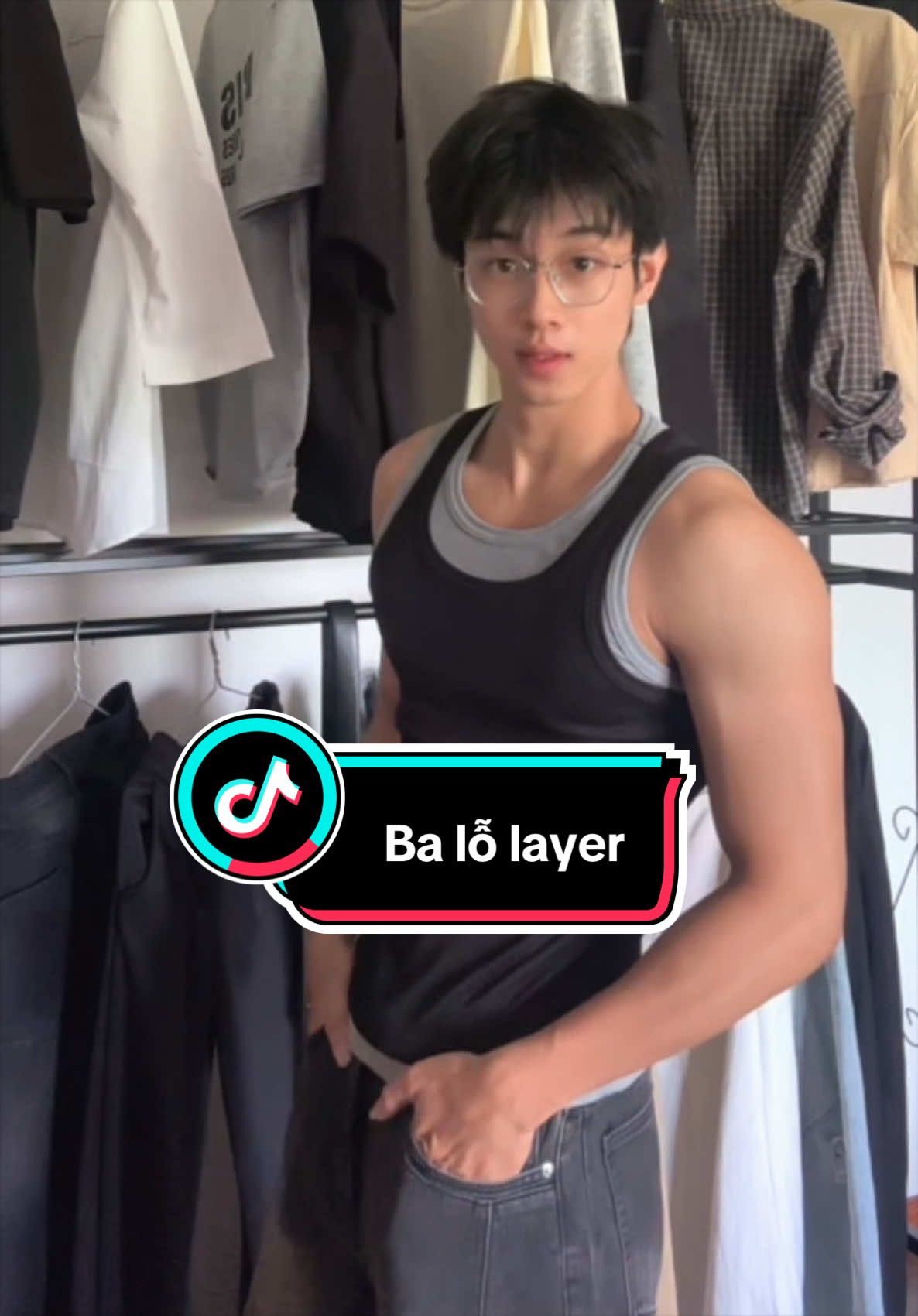 Áo ba lỗ layer vừa lạ vừa cuốn #aobalo #tanktop #outfit #outfitideas #thoitrangnam 