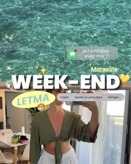 Samedi avec moi à Marseille 💙☀️