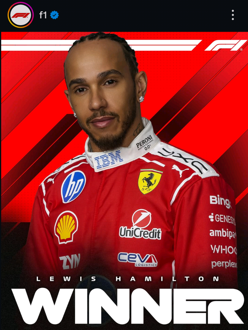Première victoire avec Ferrari 👑🔥🔥🔥 FORZA LEWIS ❤️❤️❤️ FORZA FERRARI ❤️❤️❤️ #lewishamilton #scuderiaferrari #f1 #forzaferrari #thegoat 