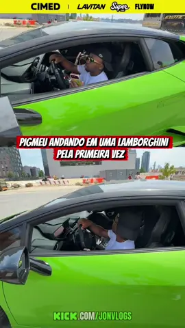 Pigmeu andando de Lamborghini pela primeira vez @Jon Vlogs  #jonvlogs #cimed #copathon #pigmeu #jonvlogsclip 