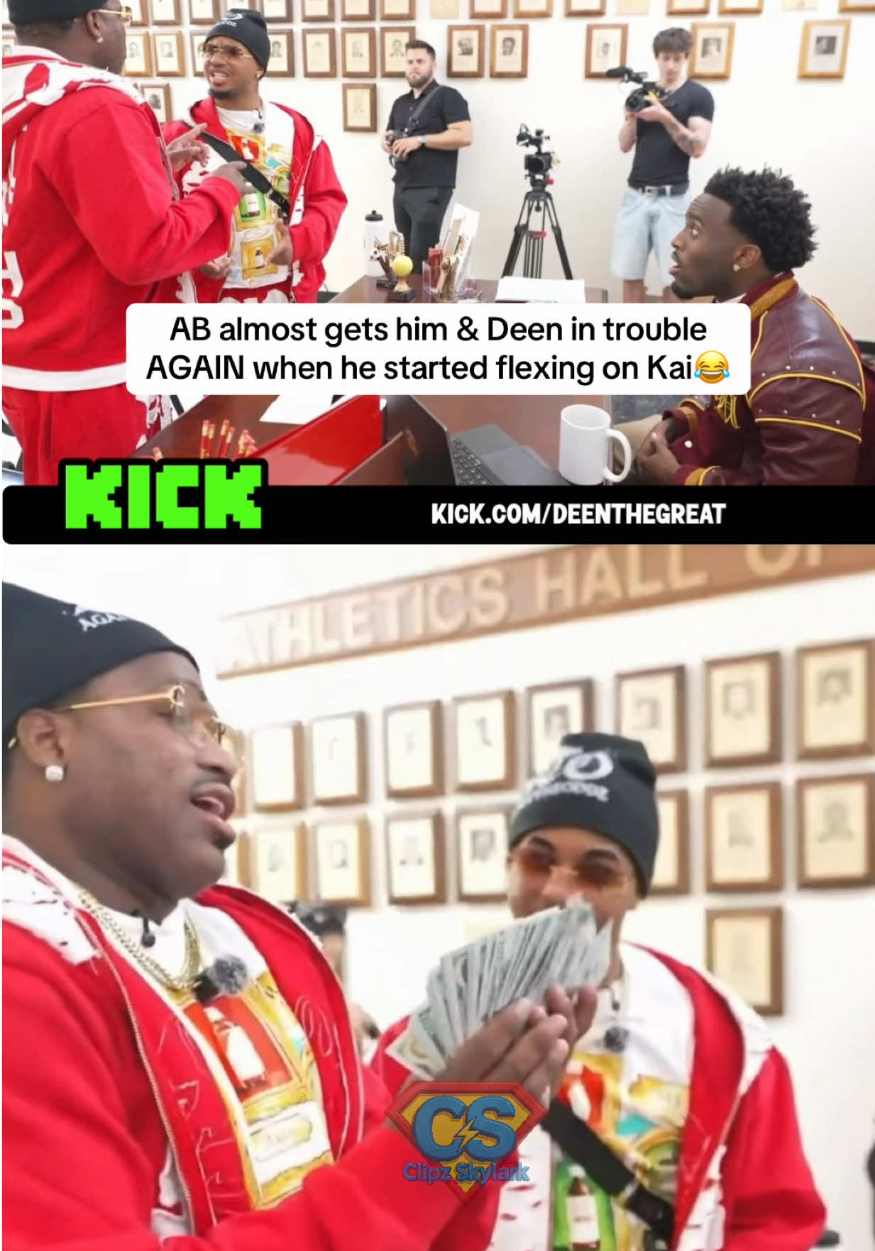 Are you flexing on me?😂🤦‍♂️ #adrienbroner #deenthegreat #kaicenat #streameruniversity 