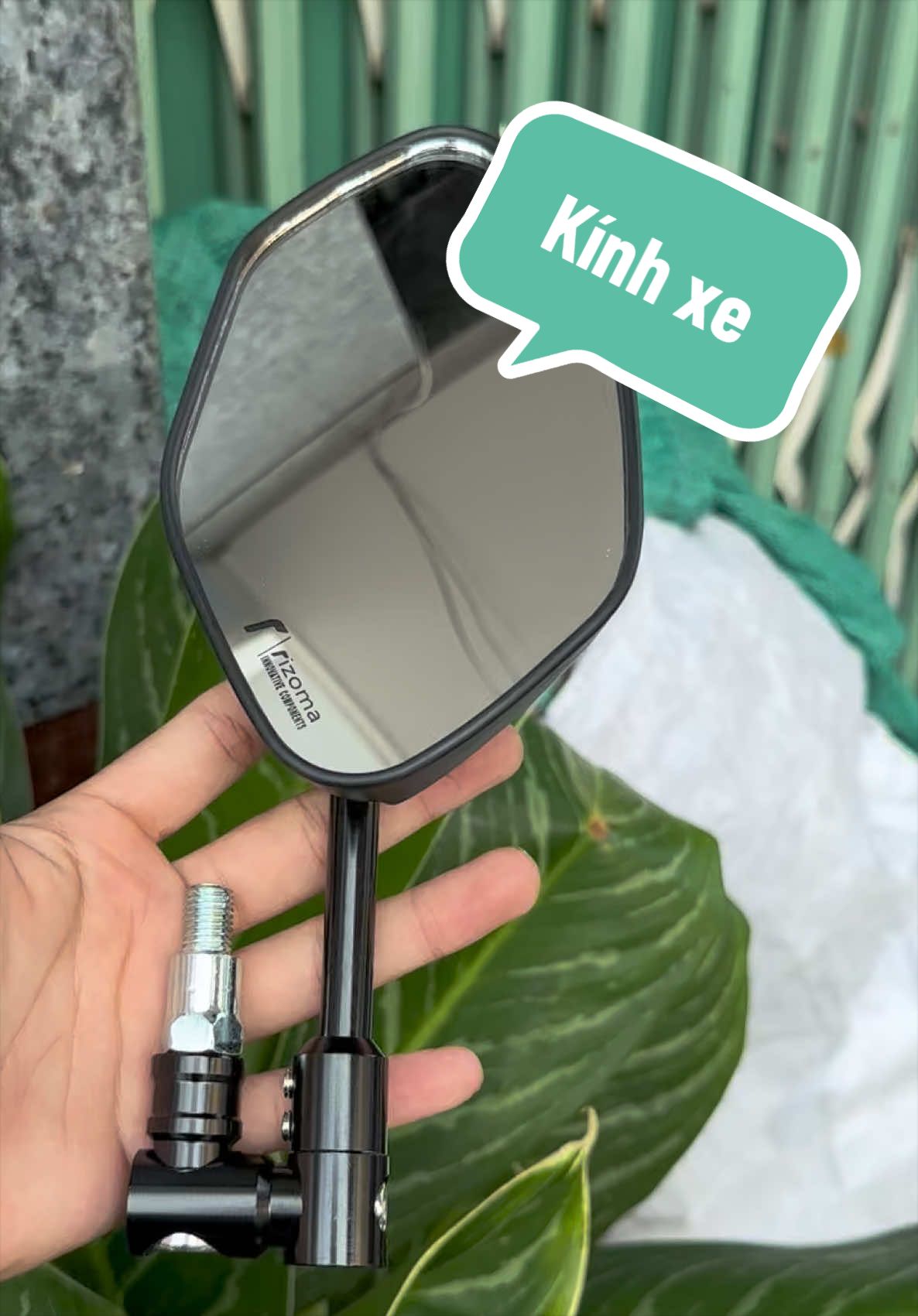 Mẫu gương chiếu hậu xe máy mẫu 5cạnh gắn cho nhiều dòng xe #guongdixe #xh 