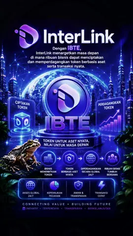 Visi InterLink adalah menjadikan tokenisasi bisnis lebih mudah. ‎#InterLink #ITLG #ITL #ITLX ‎#InterLinkInMyLive 