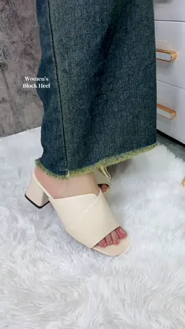 Clean girl vibe block heel sandal na very classy ang datingan.. #classyheels #sandalforwomen #higheels #affordablefindsph #womensandal 