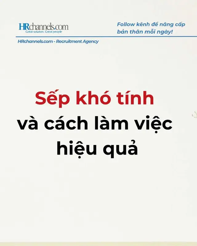 Nhiều người nghĩ: 👉 Gặp sếp khó tính là xui. Nhưng thực tế: Không ít người phát triển nhanh nhất sự nghiệp dưới những người sếp rất khó tính. Vấn đề không phải: Sếp có khó tính hay không. Mà là: Bạn có biết cách làm việc với họ hay không. — Sếp khó tính không phải lúc nào cũng là trở ngại. Nhiều khi, đó chính là người buộc bạn nâng tiêu chuẩn của mình lên một level mới. #LearnOnTikTok #phattrienbanthan #phatrriensunghiep #sep #leader