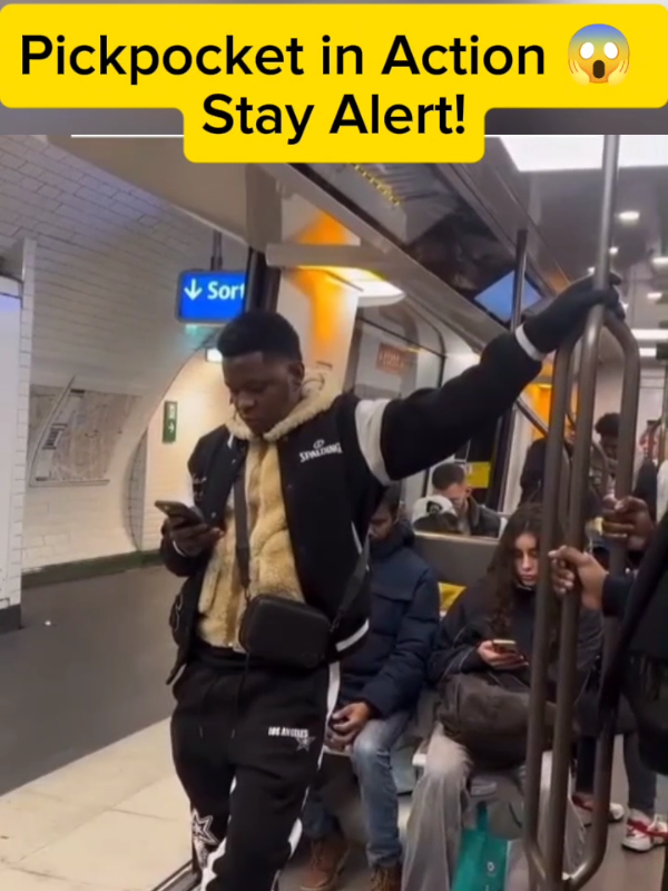 Pickpocket in Action Stay Alert! #pickpocket #thiefalert #fyp #viralvideo #stayalert