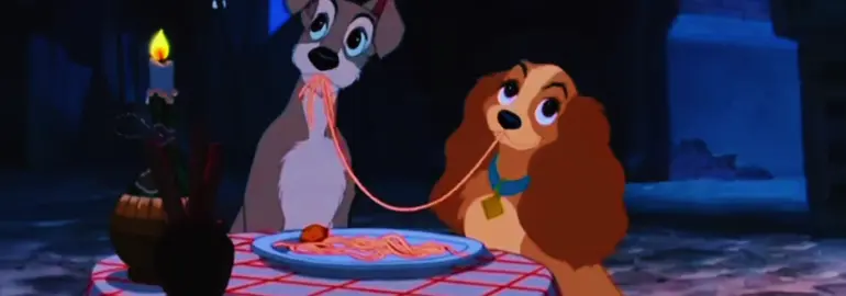 La Belle et le Clochard ! « Belle Nuit 🎶 » #disney #disneysongs #ladyandthetramp 