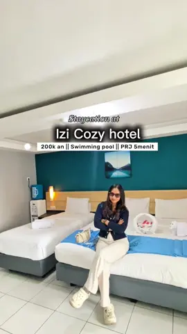 Hotel BEBAS CHECK IN !!!  Stop macet” an pulang dari PRJ, staycation cuma 200k an aja ‼️ Bookingnya ditag lokasi yaa!🫵🏻🫶🏻 #StaycationJakarta #hotelbudget #hotemurah #kemayoranjakartapusat #fy 