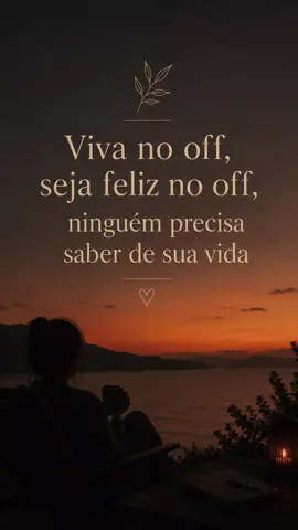 Tem gente que posta tudo e continua vazia. Tem gente que vive no silêncio e encontra paz. Viva no off. Seja feliz no off. Nem toda conquista precisa de plateia. Nem toda felicidade precisa de aprovação. ✨🖤 #VivanoOff #Felicidade #TikTokBrasil #Reflexão #reggae