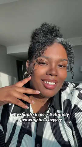 #skunkstripe #curlyhair #naturalhair #fyp 