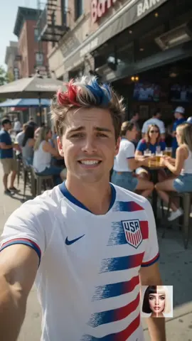 no shot australia survives seattle on friday 💀🦅 after dropping 4-1 on paraguay, the energy is way too high right now. had to get the hair right for match day (the blend on this is actually crazy wtf). what's the actual score prediction for friday? let me know below 👇 (app is @HairOn  if u want to test your squad's colors before kickoff, check their page) #usmnt #worldcup2026 #americanoutlaws #soccerfans #matchday    