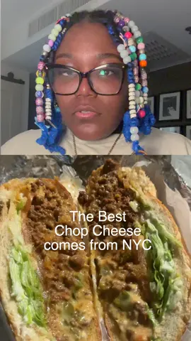 NYC has THE BEST CHOP CHEESE?? (There’s only one way to find out) #foodreview #nyc #knicks #FoodLover #chopcheese  First of all, I want to say New York itself is a 10 out of 10. I am enjoying myself so much, and honestly, I’m not ready to come home. I know I flew out here when I posted ny streamer u trailer (which is on my page), but I took a day just to enjoy the fact that I’m actually in New York. Now I’m back to posting food reviews, so you’ve probably started noticing them. As far as the chopped cheese goes, it was pretty good. I gave this particular place a 6.9 out of 10, but the chopped cheese itself has to be a 10 out of 10. I could tell by the taste that this sandwich has a lot of potential, but I could also tell this wasn’t the best chopped cheese New York has to offer. So I need y’all to point me in the direction of the best chopped cheese in New York, please, because I can definitely taste the potential.
