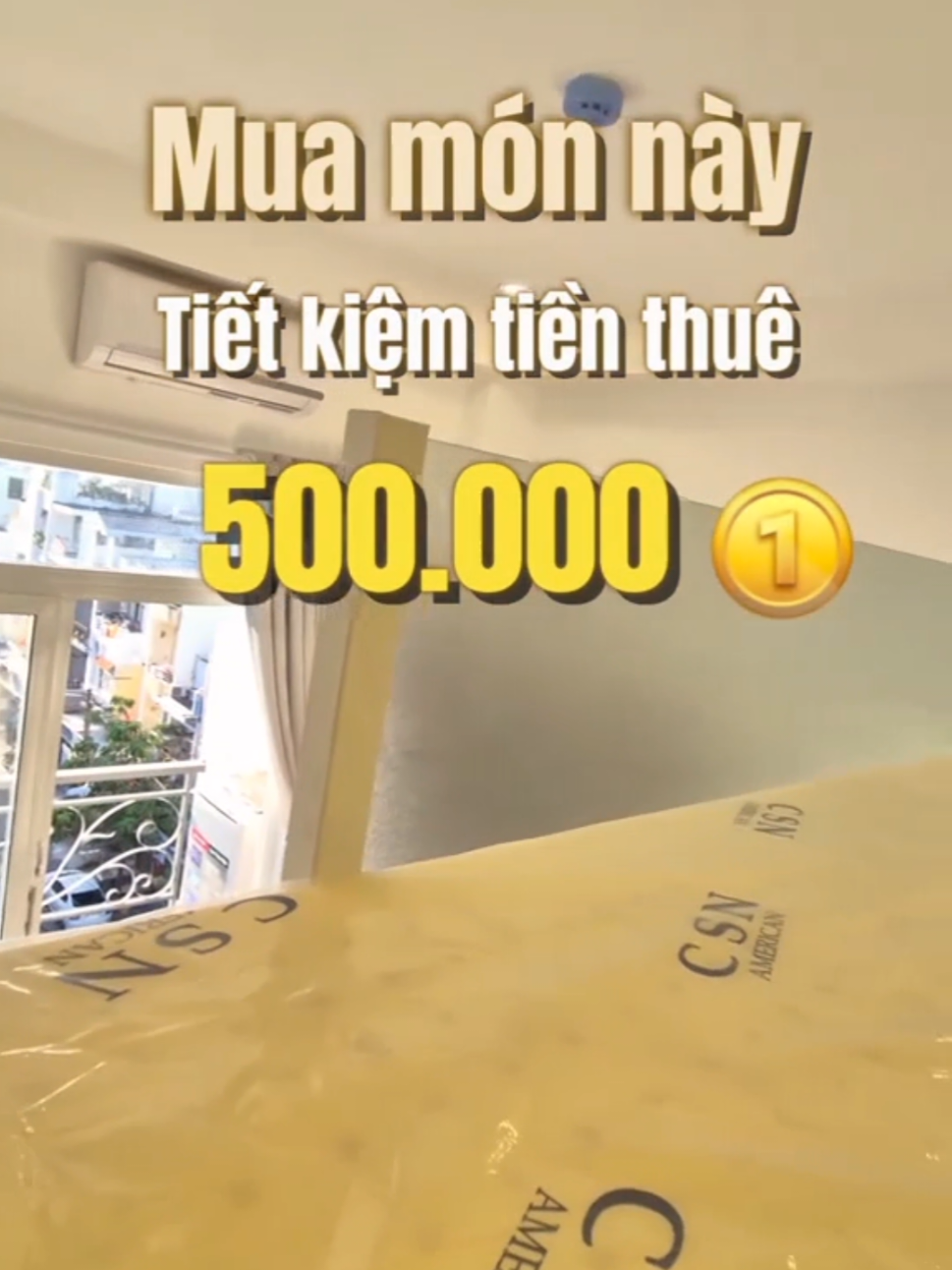 Mấy ní đang ở thì thử mua nệm mới nhé vừa vệ sinh hơn vừa tiết kiệm tiền thuê #nemcaosunon #staywithhoangtan #nem 