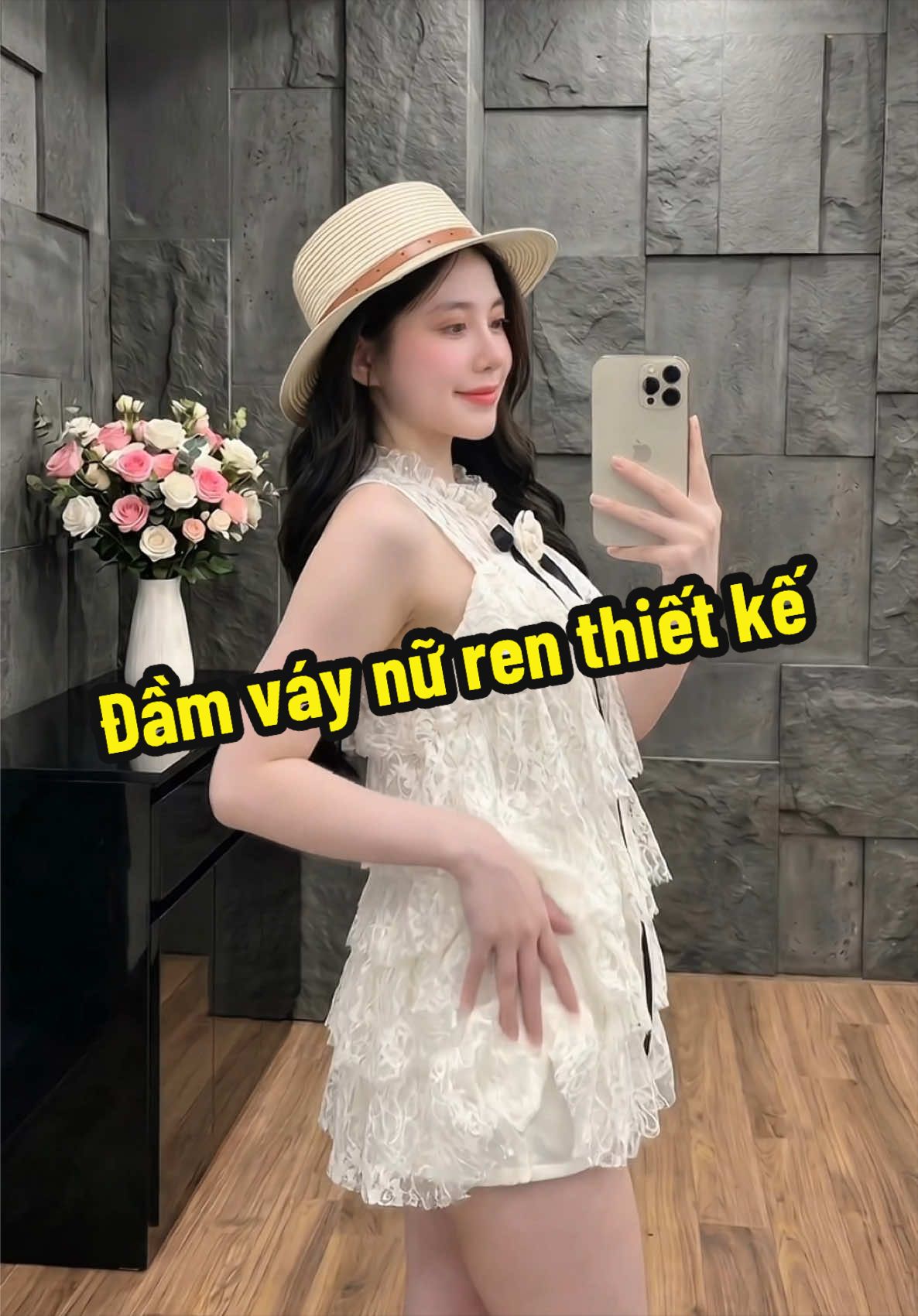Đầm váy nữ ren thiết kế cộc tay cổ tròn phối tầng dáng xoè #thoitrang #doxinhmoingay #trangxinh #thoitrangnu #damrenthietke 
