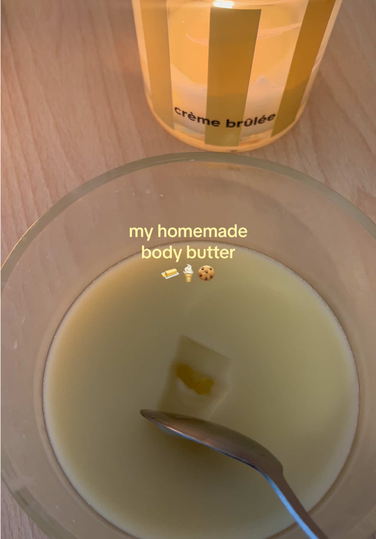 Fresh batch of my homemade body butter Nothing makes me happier than soft, hydrated skin and a sweet gourmand scent that lingers all day long✨ Definitely one of my favorite self-care rituals  #bodybutter #SelfCare #softskin #girl #beauty 