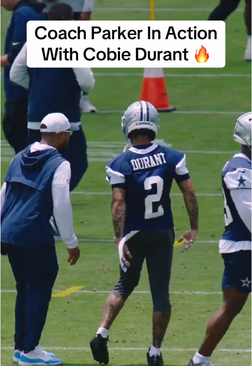 Love to see a DC so involved with the players #cowboys #dallascowboys #nfl 