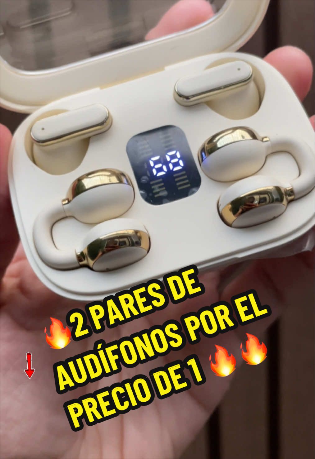 2 PARES DE AUDÍFONOS POR EL PRECIO DE UNO! OFERTA QUE NO SE PUEDE RECHAZAR! #audifonos #audifonosbluetooth #auriculares #ModoPartido #musica 