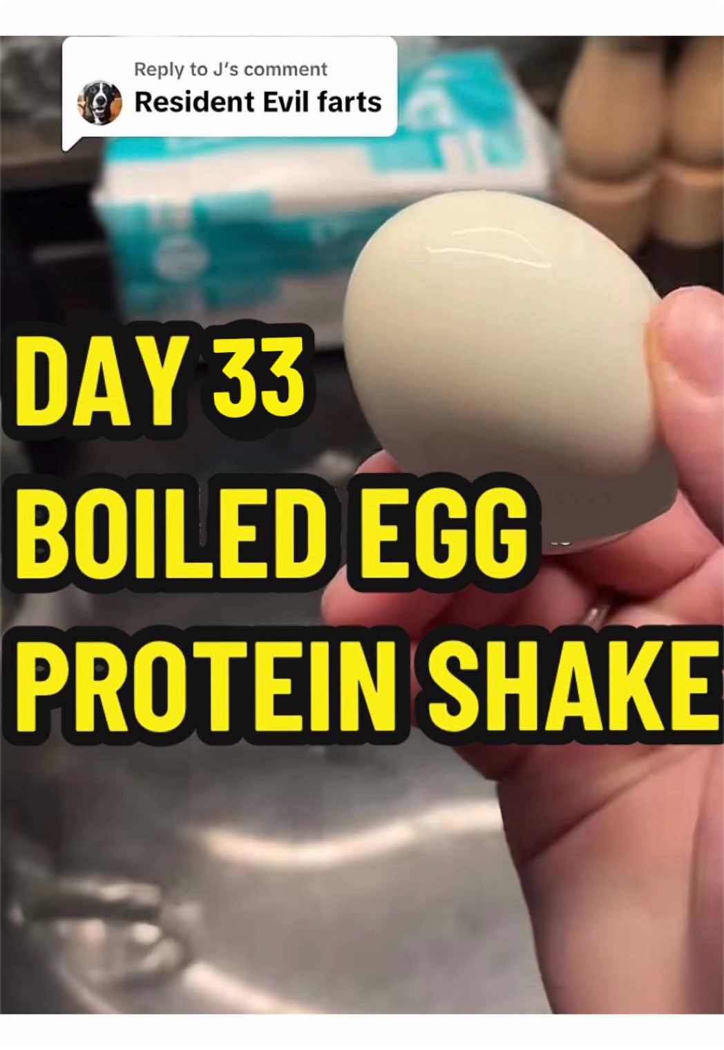 This is the best protein shake i ever had (been drinking this almost everyday for the past 4 months atleast) With over 100g of protein a little under 1000 calories and full of micronutrients. it has been a game changer for me, in terms of strength and building muscle, highly recommend! Ingredients: 6 eggs 500ml whole milk 2 scoops whey protein of choice Creatine (optional) #proteinshake #highprotein #egg #healthyrecipe #FoodTok 