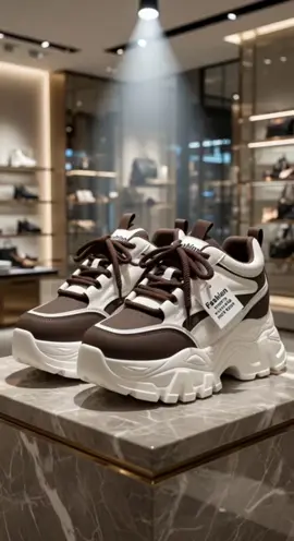 Giày thể thao nữ cổ điển phối màu tăng chiều cạo, đế dày kiểu chunky/dad shoes, thời trang dễ phối đồ, phong cách casual