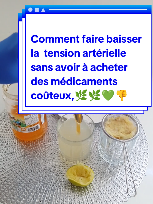 Recette naturelles.🚨 Tension artérielle élevée ? Essayez cette boisson naturelle simple ! 🌿❤️ Vous cherchez une recette naturelle et économique pour prendre soin de votre santé ? Voici une boisson traditionnelle à base d'ingrédients que beaucoup ont déjà à la maison. 🍋 Ingrédients : ✅ 1 morceau de gingembre ✅ 2 gousses d'ail ✅ Le jus d'un demi-citron ✅ 1 tasse d'eau chaude 🥣 Préparation : Écrasez le gingembre et les gousses d'ail. Ajoutez-les dans une tasse d'eau chaude, puis versez le jus du demi-citron. Laissez infuser 5 à 10 minutes avant de boire. 🌿 Le gingembre, l'ail et le citron sont souvent utilisés dans les remèdes traditionnels pour accompagner un mode de vie sain. ⚠️ Important : Cette boisson ne remplace pas un traitement médical. Si vous souffrez d'hypertension ou prenez des médicaments, consultez un professionnel de santé avant d'essayer un remède maison. 💬 Qui va tester cette recette ? Écrivez 