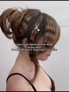 I’ve never seen anyone do racoon tails with curly hair. Show me if you have 😭 #racoontailshair #scenehair #y2kaesthetic #2000sfashion #CapCut 