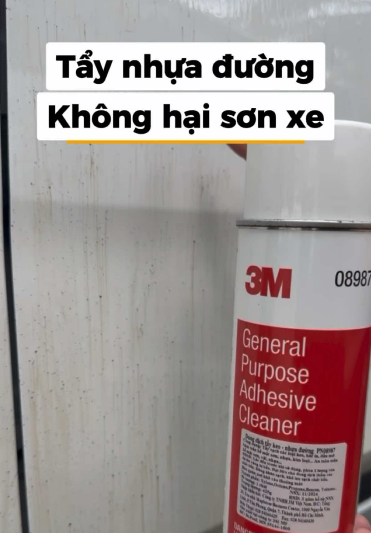Tẩy keo tẩy nhựa đường mà không hại bề mặt sơn xe #taykeo #taynhuaduong #taynhuaduongoto #taynhuaduong3m #taybangkeo 