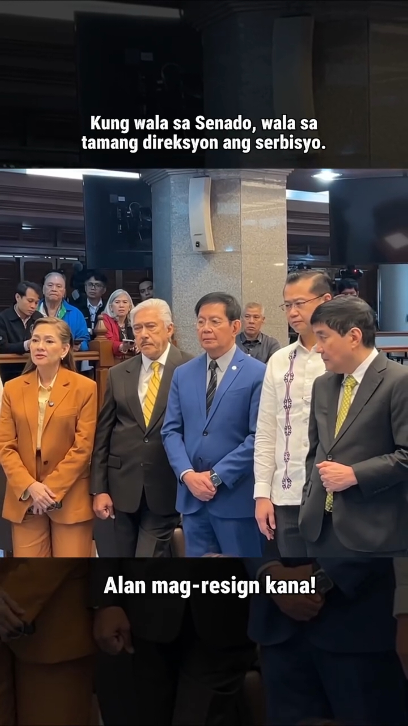 Kung wala sa senado, wala sa tamang direksyon ang serbisyo. Alan mag-resign ka na !  #RISA #RISAHontiveros #fyppppppppppppppppppppppp #fyp #fypシ #fypシ゚viral 