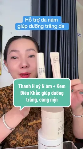 Da n ám , không đều màu , chảy xệ, combo T.A.M và Kem Điêu Khắc chân ái luôn #hangluna #skincare #goclamdep 
