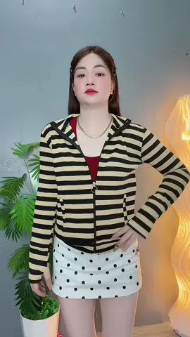 Áo khoác thun sọc, có túi #aokhoac #tientien66 #xuhuong 