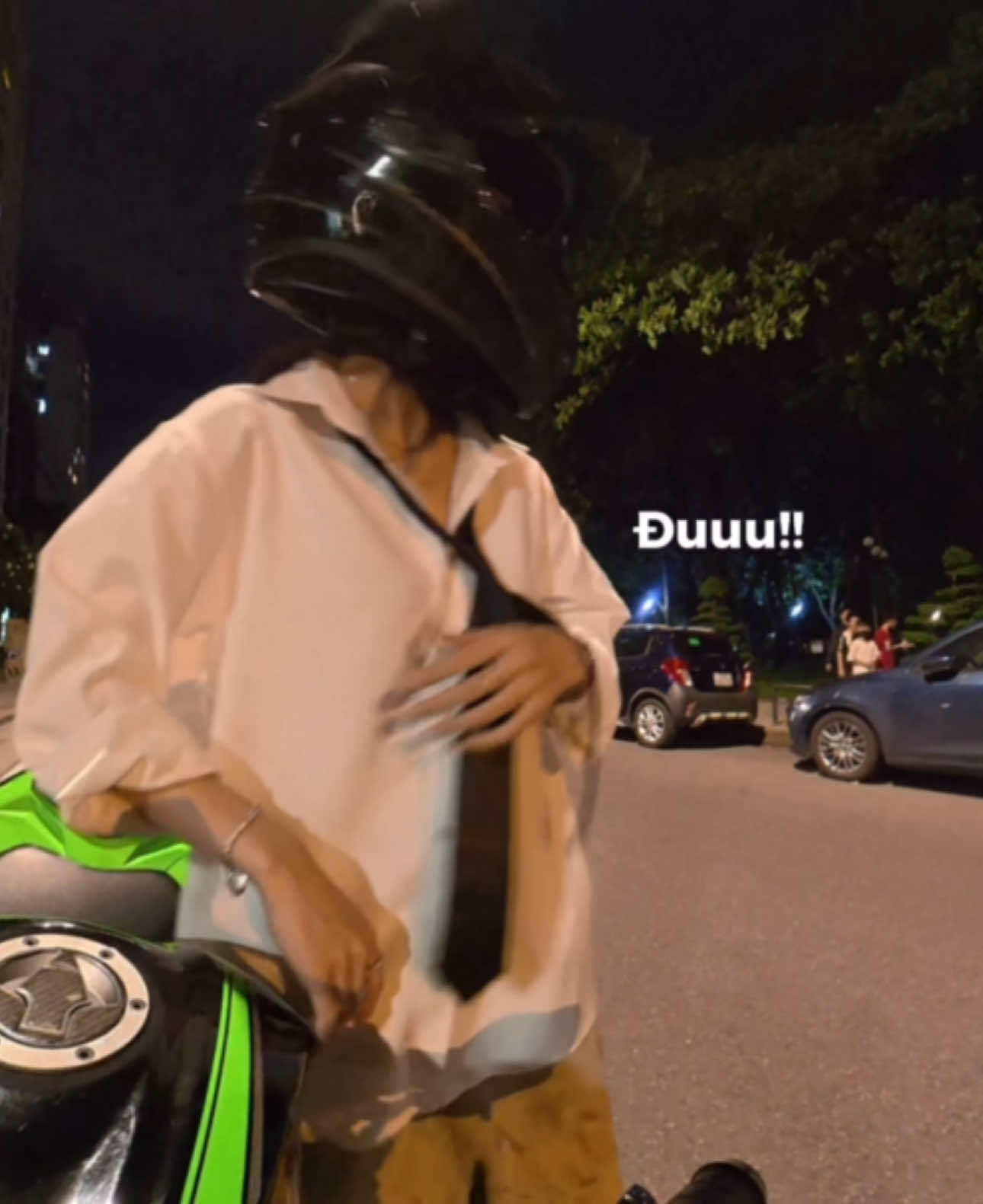 Ngại quáaaaaaaaa ☺️💙 #umie #bikergirl #moto #fyp 