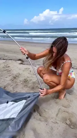 My beach setup finally looks organized and functional with this pop up beach tent 😎#WorldCup #campinggear #SummerWins #TikTokShopDealsforYouDays #DealsForYouDays
