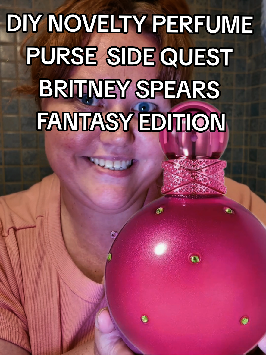 Okay I am gonna need to review perfumes again too but I am having so much fun with the DIY Novelty Perfume Purses and SO many people wanted to see this @Britney Spears ones so I had to!😍💖🔥👛 #perfume #noveltyhandbag #perfumelover #fantasybritneyspears  #britneyspears @Michaels Stores @KrylonBrand 